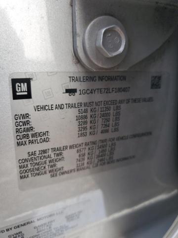 2020 CHEVROLET SILVERADO - 1GC4YTE72LF180407