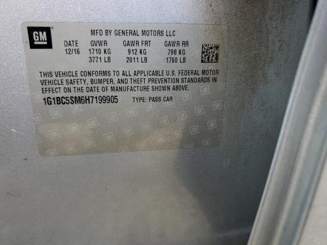 2017 CHEVROLET CRUZE LS - 1G1BC5SM6H7199905