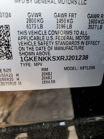 VIN 1GKENKKSXRJ201238 2024 GMC ACADIA UPL no.14