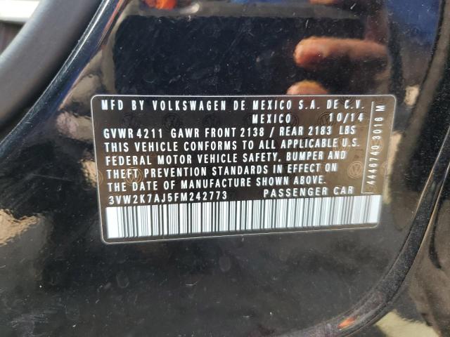 2015 VOLKSWAGEN JETTA BASE - 3VW2K7AJ5FM242773