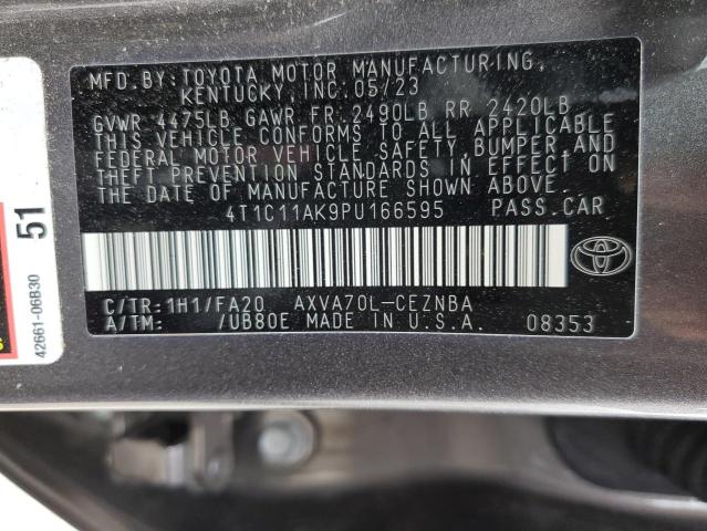 VIN 4T1C11AK9PU166595 2023 Toyota Camry, LE no.13