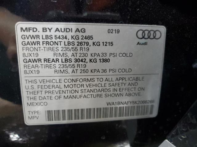 VIN WA1BNAFY5K2066266 2019 Audi Q5, Premium Plus no.14