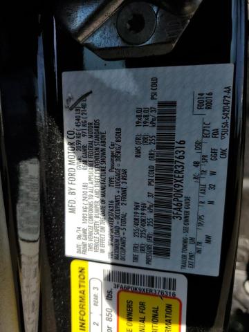 VIN 3FA6P0K9XER376316 2014 Ford Fusion, Titanium no.12