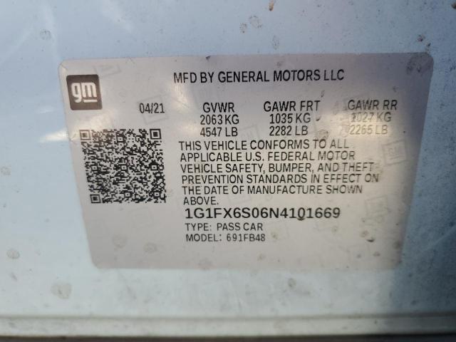2022 CHEVROLET BOLT EV 2L - 1G1FX6S06N4101669