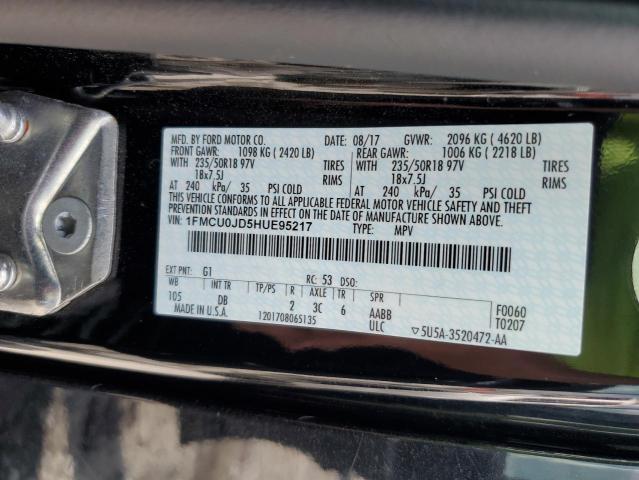 2017 FORD ESCAPE TIT - 1FMCU0JD5HUE95217