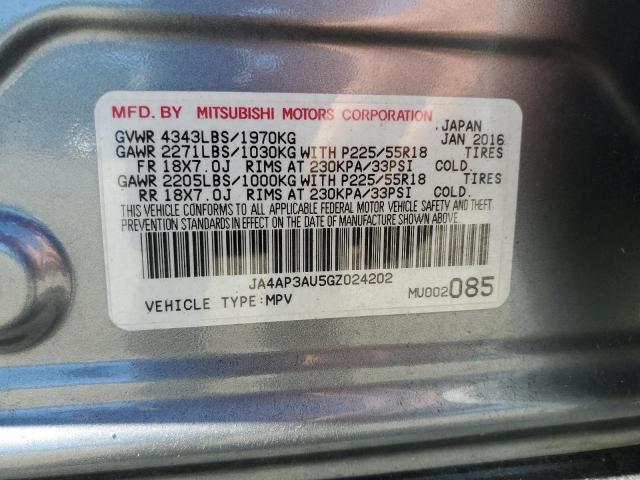 2016 MITSUBISHI OUTLANDER - JA4AP3AU5GZ024202