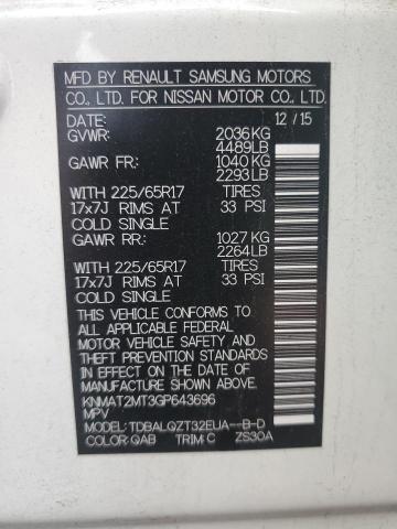 2016 NISSAN ROGUE S - KNMAT2MT3GP643696