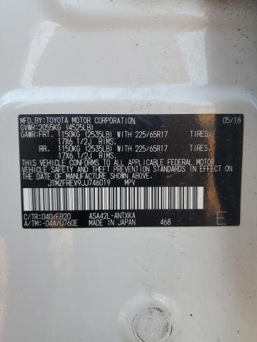 2018 TOYOTA RAV4 LE - JTMZFREV9JJ746019