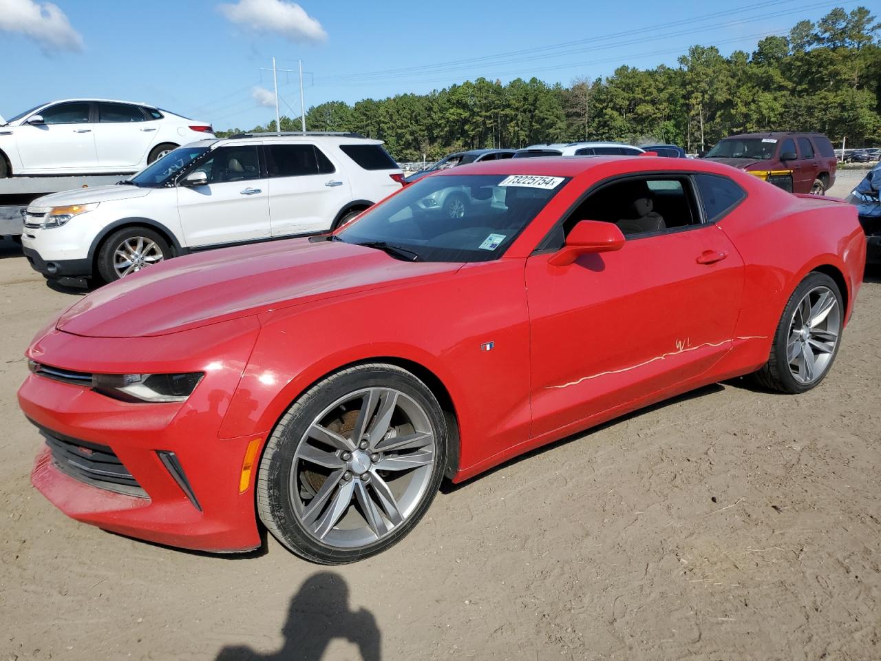 CHEVROLET CAMARO LT 2017 red  gas 1G1FB1RX8H0120630 photo #1