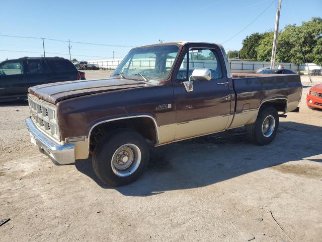 GMC C1500 1982 brown pickup gas 1GTDC14D7CF714351 photo #1