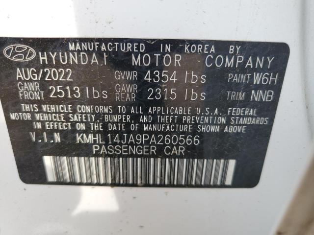 VIN KMHL14JA9PA260566 2023 Hyundai Sonata, Sel no.12