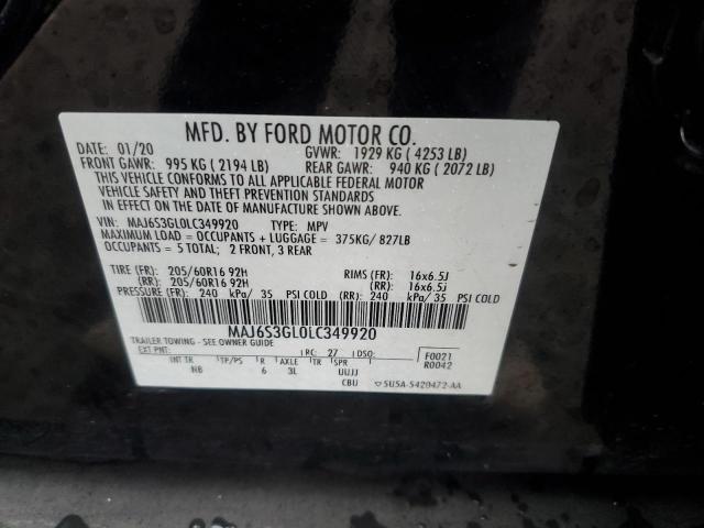2020 FORD ECOSPORT S - MAJ6S3GL0LC349920