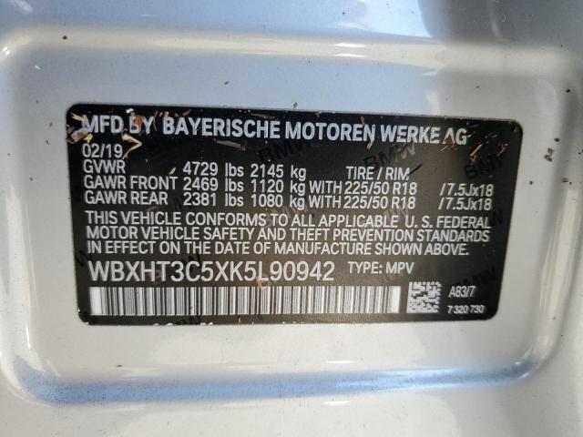 2019 BMW X1 XDRIVE2 - WBXHT3C5XK5L90942