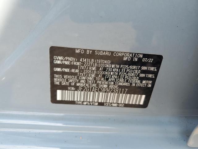 2023 SUBARU CROSSTREK - JF2GTAEC9PH238117