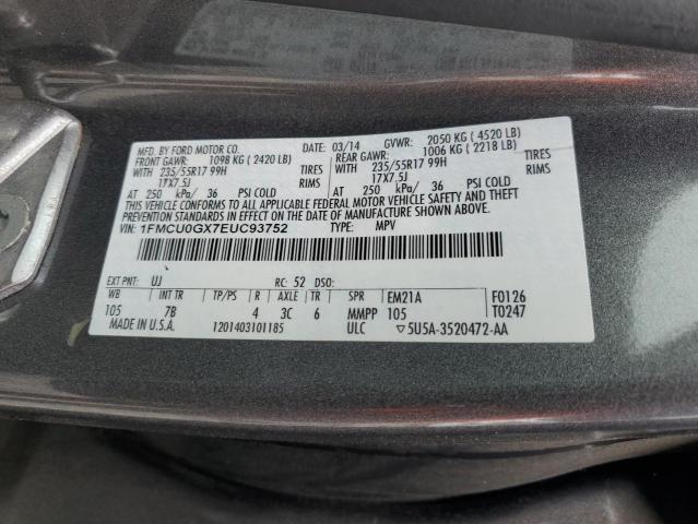 VIN 1FMCU0GX7EUC93752 2014 Ford Escape, SE no.14