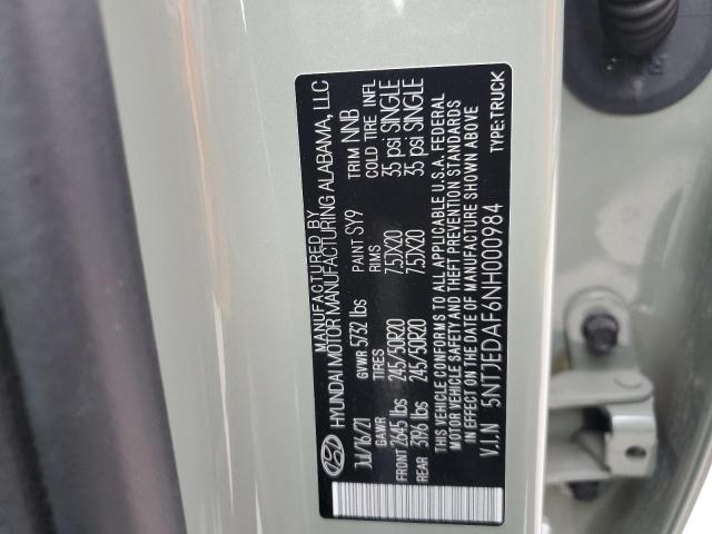 2022 HYUNDAI SANTA CRUZ - 5NTJEDAF6NH000984