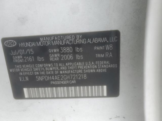 2016 HYUNDAI ELANTRA SE - 5NPDH4AE2GH721218