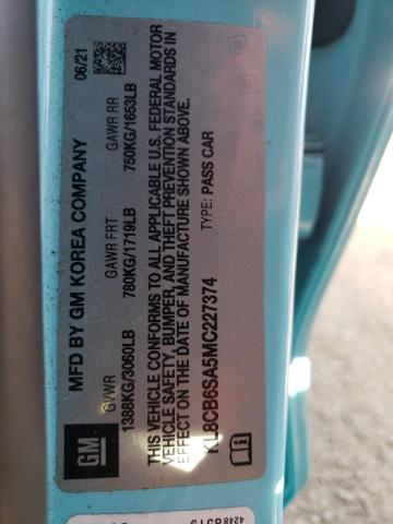 2021 CHEVROLET SPARK LS - KL8CB6SA5MC227374