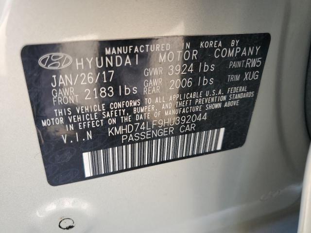 2017 HYUNDAI ELANTRA SE - KMHD74LF9HU392044