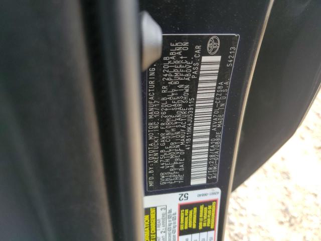 2018 TOYOTA CAMRY L - 4T1B11HK4JU539115