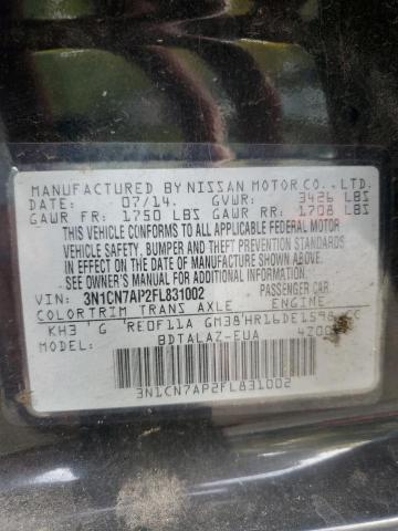 2015 NISSAN VERSA S - 3N1CN7AP2FL831002