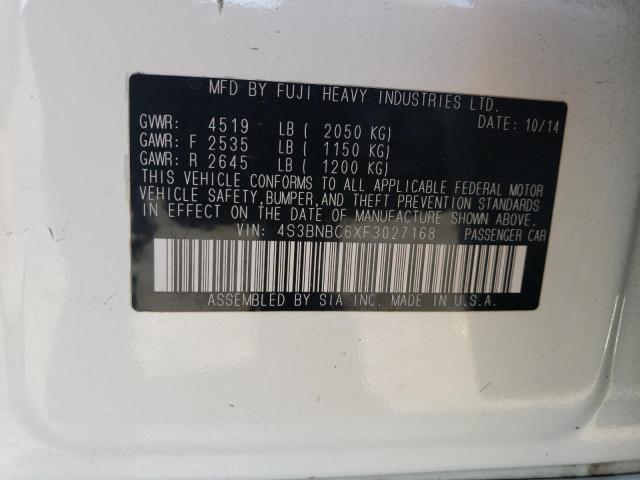 2015 SUBARU LEGACY 2.5 - 4S3BNBC6XF3027168