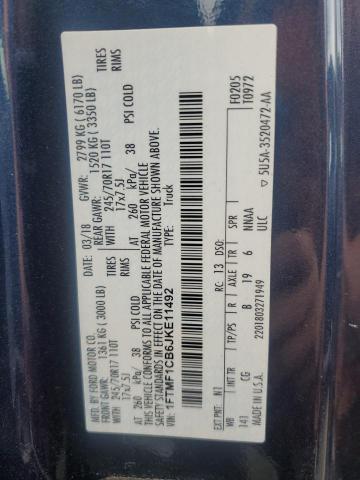 2018 FORD F150 - 1FTMF1CB6JKE11492