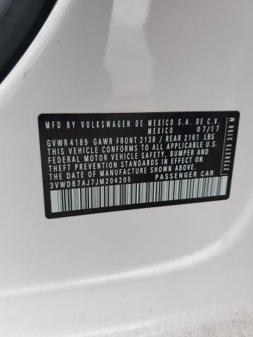 2018 VOLKSWAGEN JETTA SE - 3VWDB7AJ7JM204205