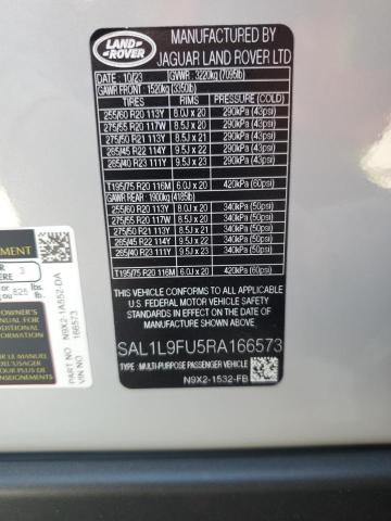 2024 LAND ROVER RANGE ROVE - SAL1L9FU5RA166573