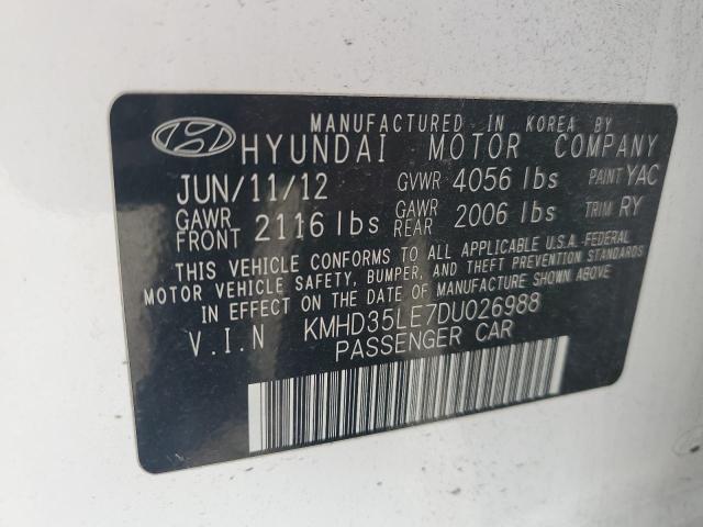 VIN KMHD35LE7DU026988 2013 Hyundai Elantra no.12