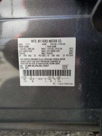 2018 LINCOLN MKX RESERV - 2LMPJ8LR6JBL19567