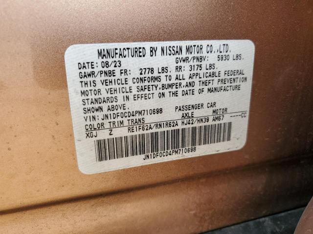 2023 NISSAN ARIYA PLAT JN1DF0CD4PM710698