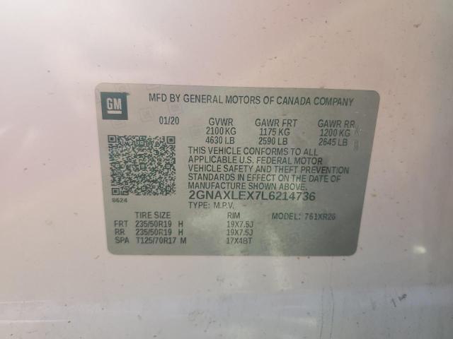 2020 CHEVROLET EQUINOX LT - 2GNAXLEX7L6214736