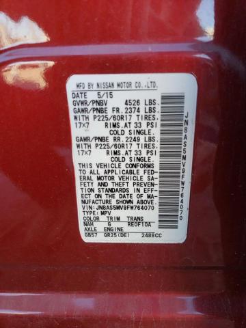 2015 NISSAN ROGUE SELE - JN8AS5MV9FW764070