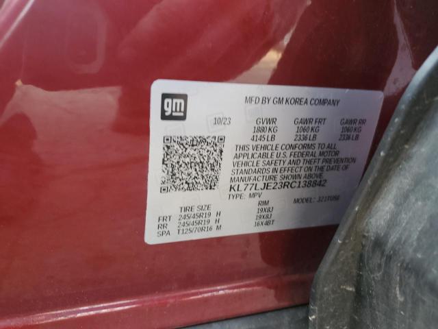 2024 CHEVROLET TRAX 2RS KL77LJE23RC138842