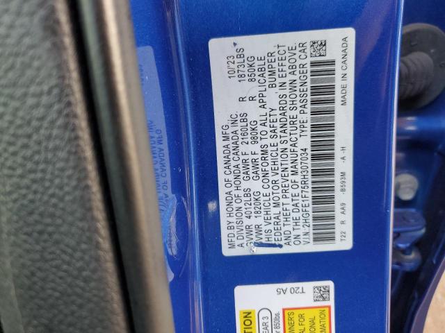 2024 HONDA CIVIC EX - 2HGFE1F75RH307034