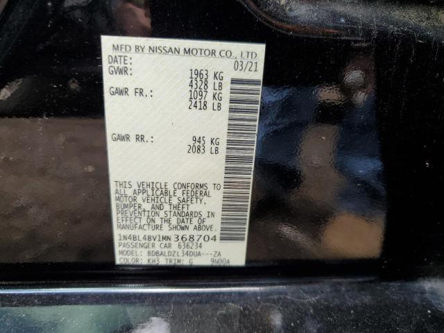 2021 NISSAN ALTIMA S - 1N4BL4BV1MN368704