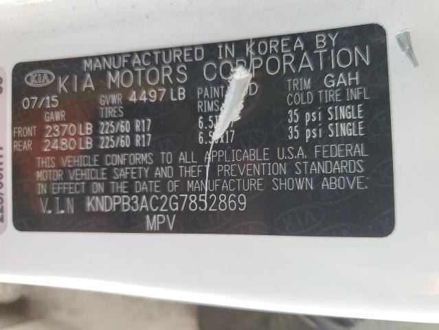 2016 KIA SPORTAGE L - KNDPB3AC2G7852869
