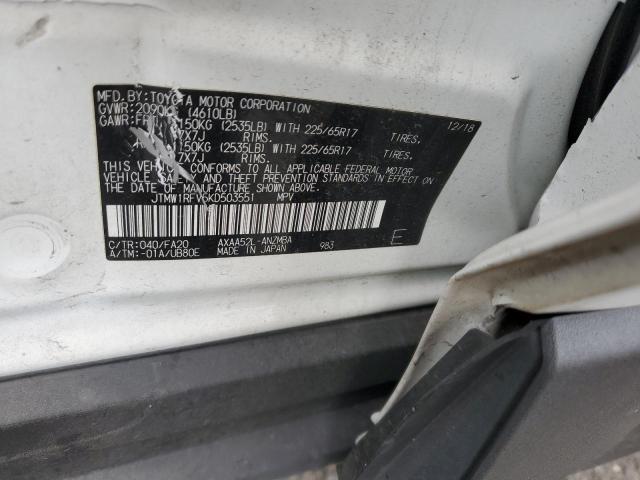 2019 TOYOTA RAV4 XLE - JTMW1RFV5KD503551
