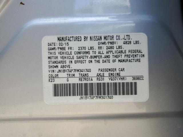 2015 INFINITI Q50 BASE - JN1BV7AP7FM341740