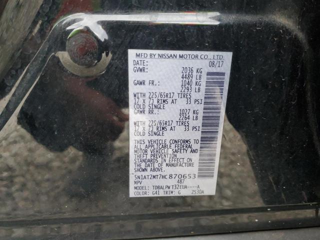 2017 NISSAN ROGUE S - 5N1AT2MT7HC870653