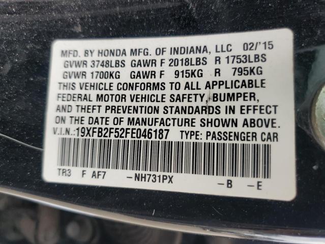 2015 HONDA CIVIC LX - 19XFB2F52FE046187