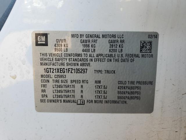 2015 GMC SIERRA C25 1GT21XEG1FZ105297