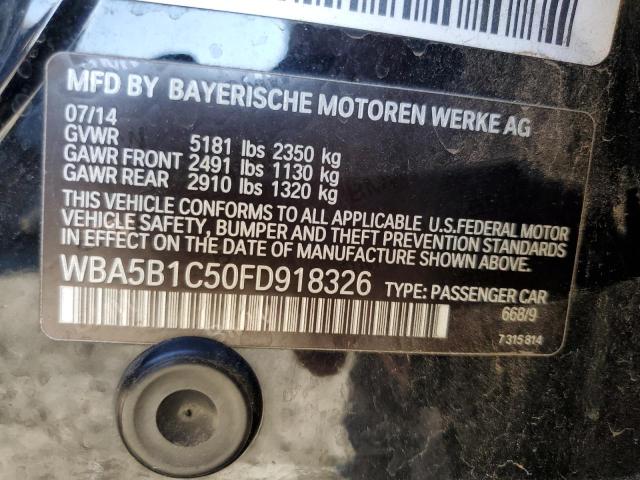 VIN WBA5B1C50FD918326 2015 BMW 5 Series, 535 I no.12