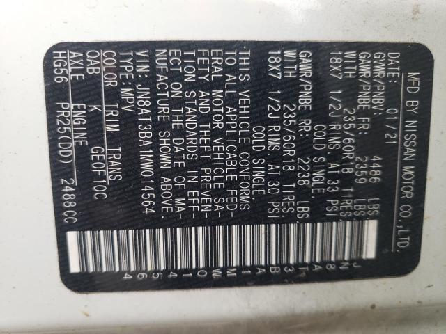 2021 NISSAN ROGUE SV - JN8AT3BA1MW014564