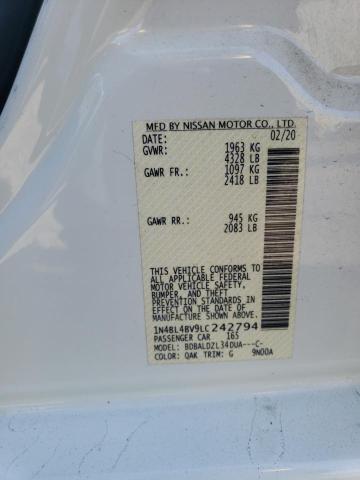 2020 NISSAN ALTIMA S - 1N4BL4BV9LC242794