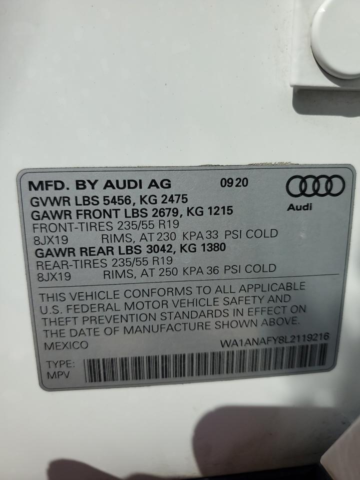 Lot #2924213369 2020 AUDI Q5 PREMIUM