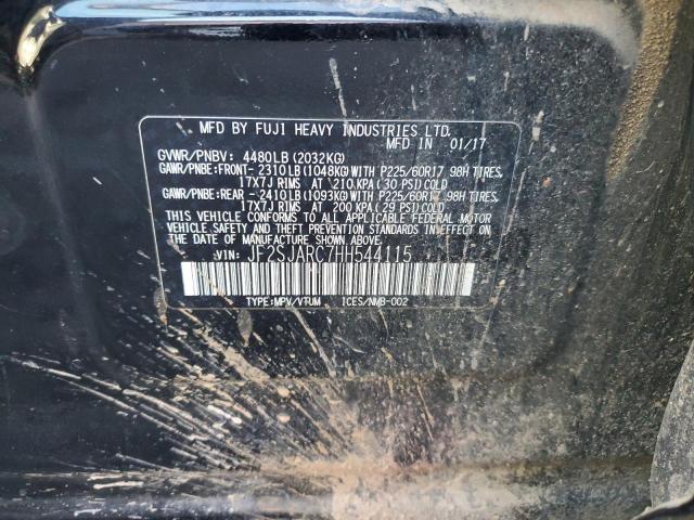 2017 SUBARU FORESTER 2 - JF2SJARC7HH544115