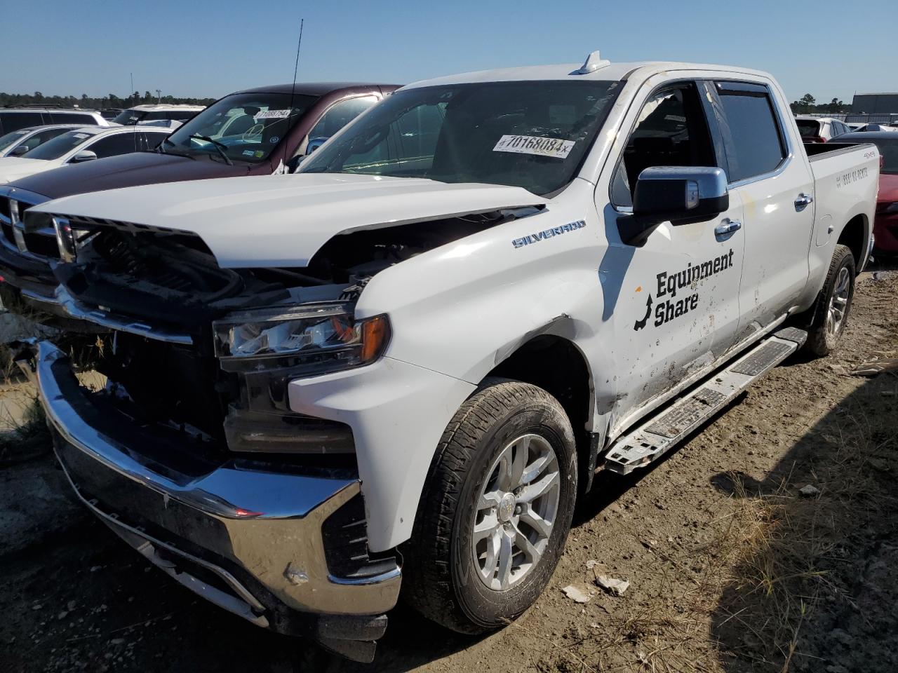 CHEVROLET SILVERADO 2021 white  gas 1GCUYGED8MZ406656 photo #1