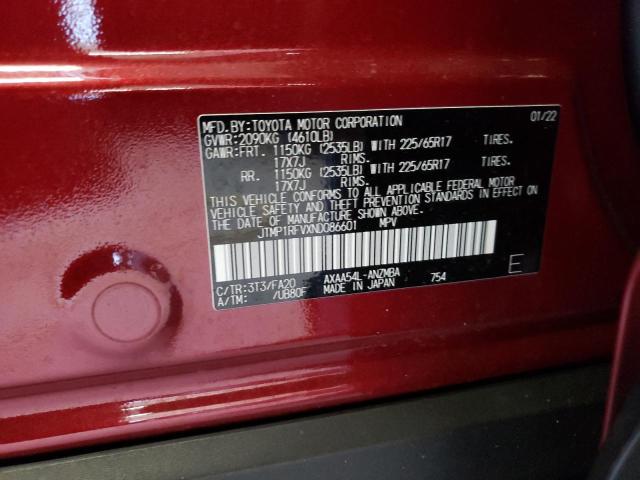 2022 TOYOTA RAV4 XLE - JTMP1RFVXND086601